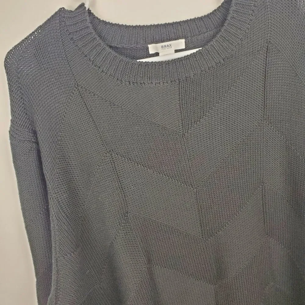 BRAX Feel Good RICK Wool Pullover Ribbed Knit Crew Neck Sweater Sweatshirt Mens